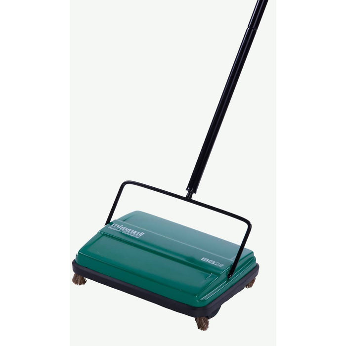 Bissell Manual Sweeper, Single Rubber Brush for Wet Messes