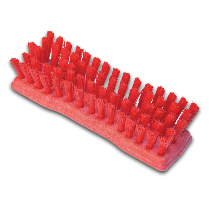 Malish Red Crimped Poly Comfort Grip Hand Brush (Pack of 6)