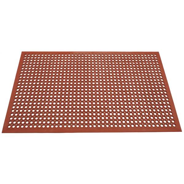 Americo SafetyFlo Grease Proof Terra Cotta Floor Mat - 3' x 5'