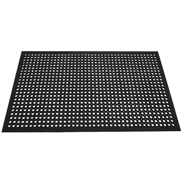 Americo SafetyFlo Grease Resistant Black Floor Mat - 2' x 3'