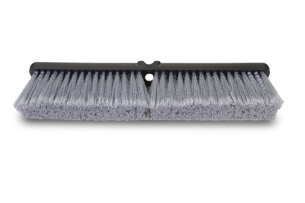 Malish 24" Gray Flagged Polypropylene Fine Floor Sweeper