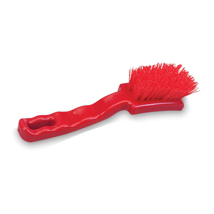 Malish 7" Red Crimped Poly Small Machine Brush (Pack of 6)