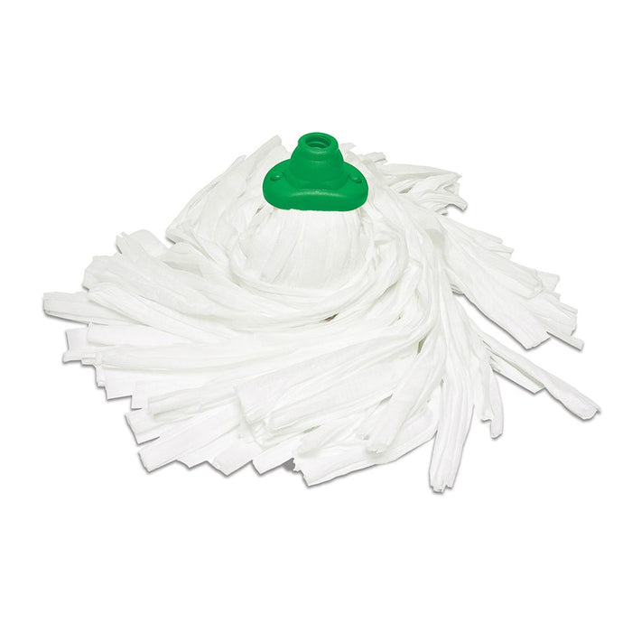 Recycled Economy Rayon-Polyester Mop with Green Adapter by Malish (Pack of 24)