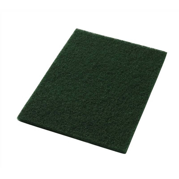 Americo 14" x 28" Green Scrub Floor Pads (Pack of 5)