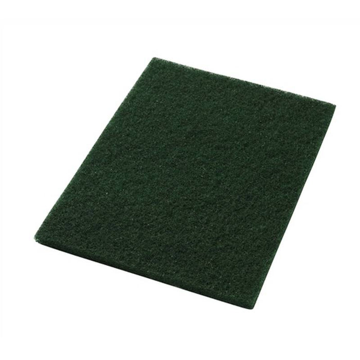 Americo 12" x 18" Green Scrub Floor Pads (Pack of 5)