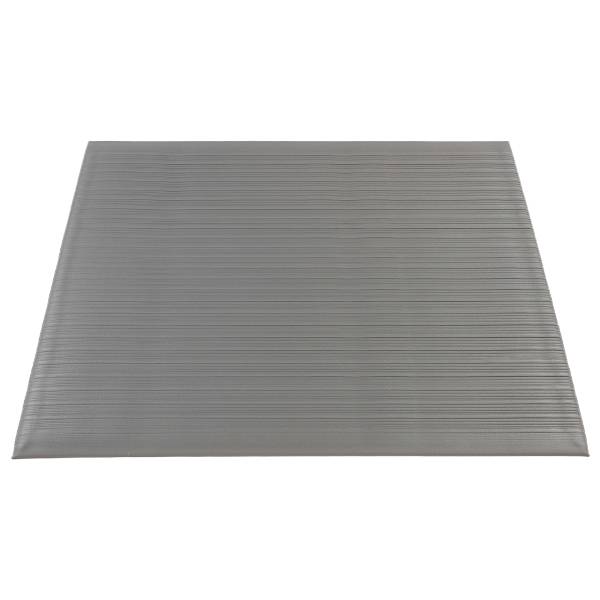Americo Eversoft Anti-fatigue Ribbed Gray Floor Mat - 3' x 10'