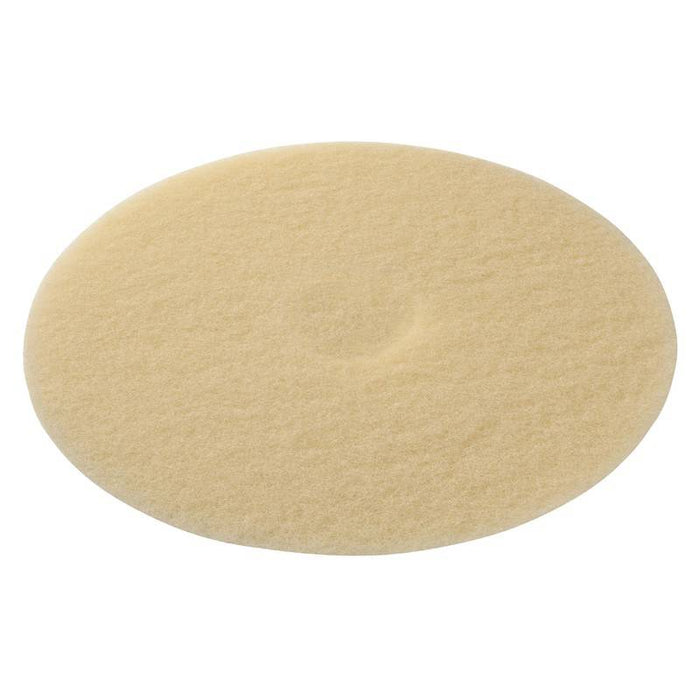 Americo Beige Carpet Floor Pads - 7.75" No Center Hole (Pack of 15)