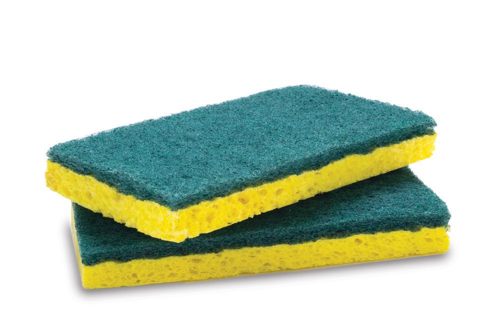 Malish Yellow Cellulose with Green Scrubbing Pad (Pack of 40)