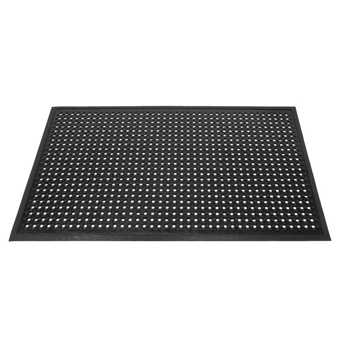 Americo AquaFlo Beveled Black Floor Mat - 3' x 5'