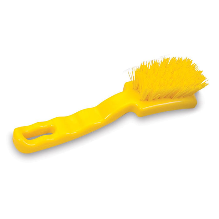 Malish 7" Yellow Crimped Poly Small Machine Brush (Pack of 6)