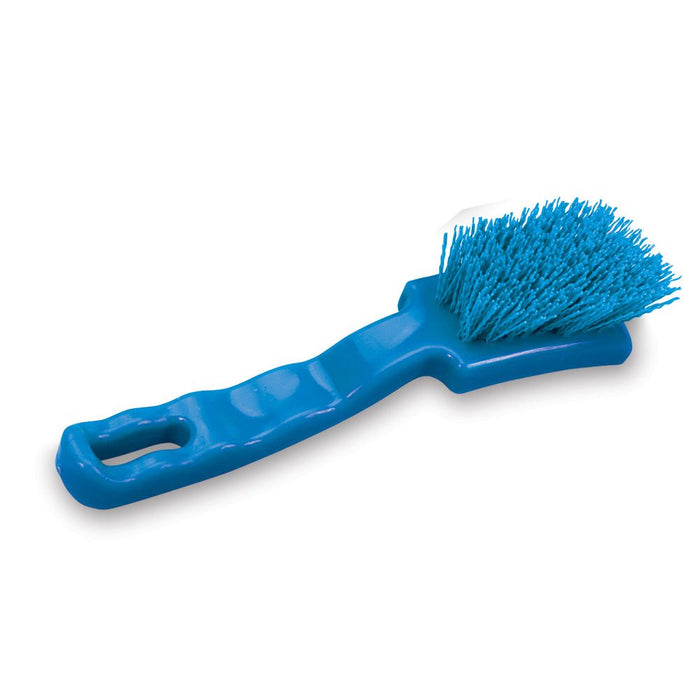 Malish 7" Blue Crimped Poly Small Machine Brush (Pack of 6)