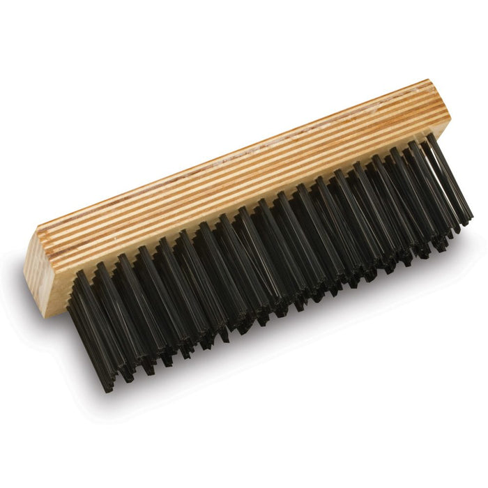 Malish 6-Rows Carbon Steel Wire Brush on Plywood Block (Pack of 12)