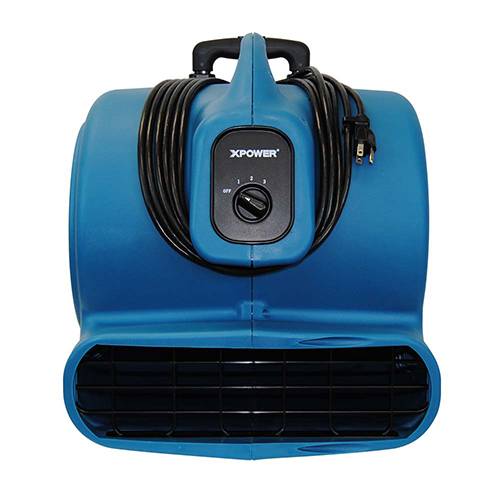 XPower P-830H 1 HP 3 Speeds Air Mover with Telescopic Handle & Wheels (PP)
