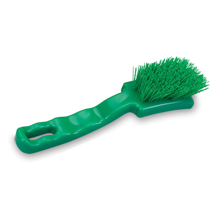 Malish 7" Green Crimped Poly Small Machine Brush (Pack of 6)