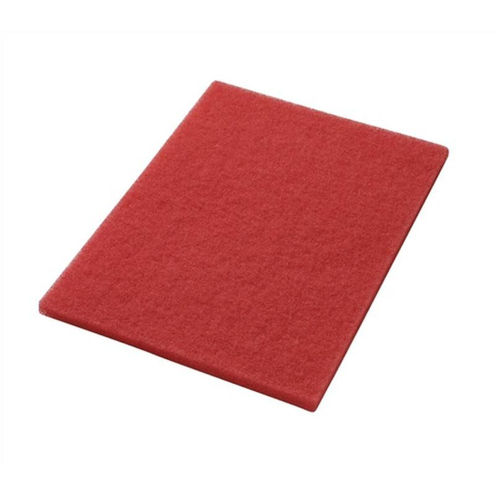 Americo 14" x 28" Red Buffing Floor Pads (Pack of 5)